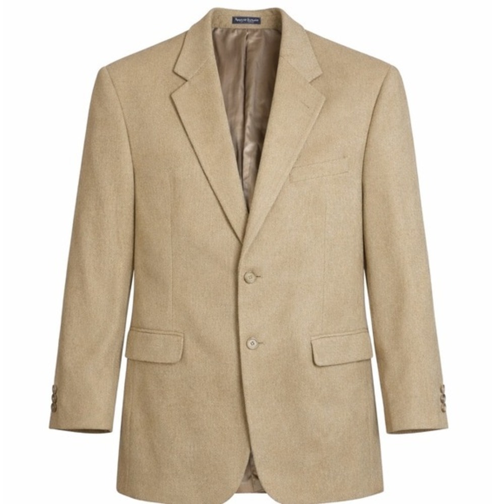 Vintage Camel Hair Blazer Sport Coat Men's 42R‎ Garrison Park 80's
